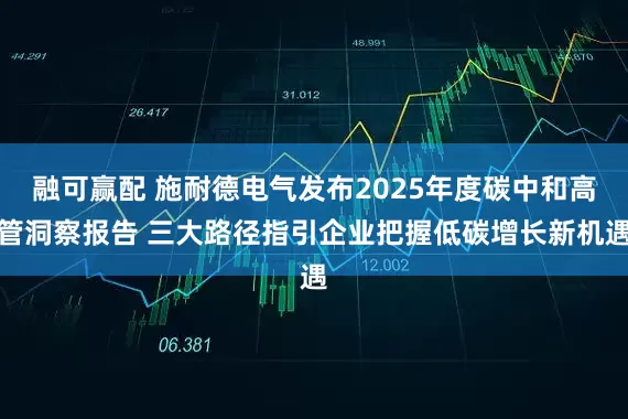 融可赢配 施耐德电气发布2025年度碳中和高管洞察报告 三大路径指引企业把握低碳增长新机遇